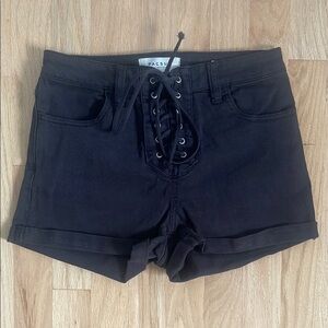 PacSun High Waist Lace-Up Shorts